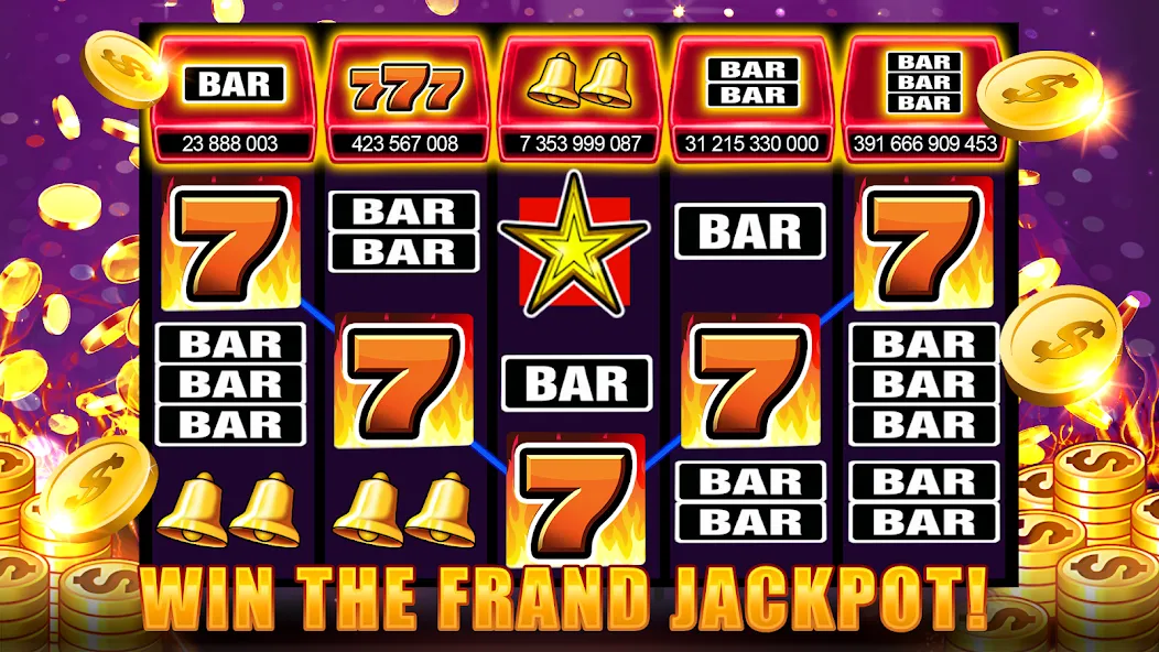 Slots 777 - Slot Machine Games — скачать мод: Безлимитные монеты и джекпоты — скриншот 3 Slots 777 - Slot Machine Games — скачать мод: Безлимитные монеты и джекпоты — скриншот 3