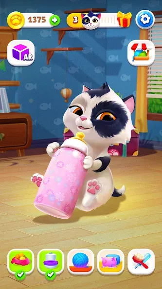 My Cat - Virtual pet simulator — Безлимитные монеты и алмазы, скачать мод APK — скриншот 2 My Cat - Virtual pet simulator — Безлимитные монеты и алмазы, скачать мод APK — скриншот 2