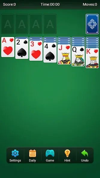 Solitaire — Неограниченные подсказки и отмены, скачать мод APK — скриншот 1