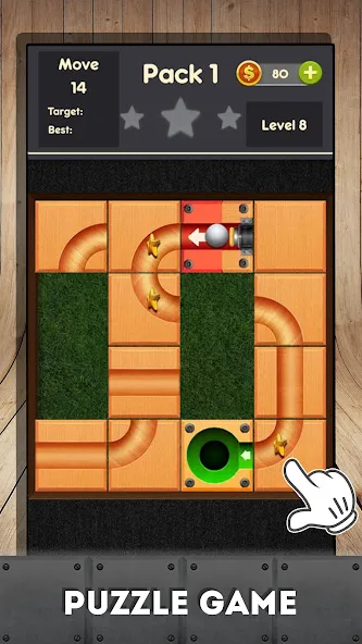 Rolling ball - slide puzzle — Без рекламы и все уровни открыты, скачать мод APK — скриншот 4 Rolling ball - slide puzzle — Без рекламы и все уровни открыты, скачать мод APK — скриншот 4