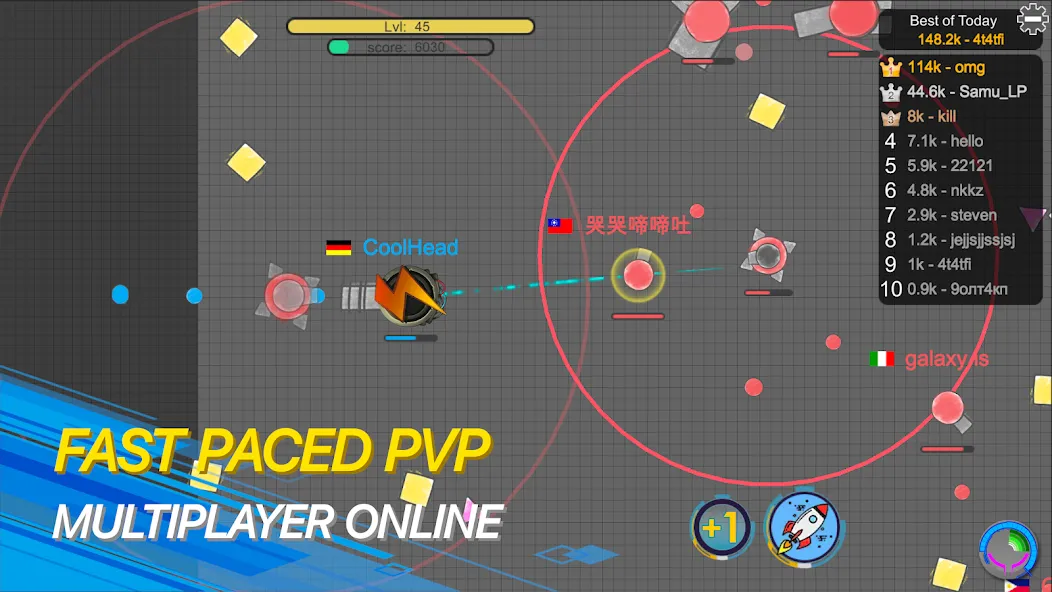 tank io games - piupiu.io MOD APK: Много денег и усиленный танк — скриншот 1