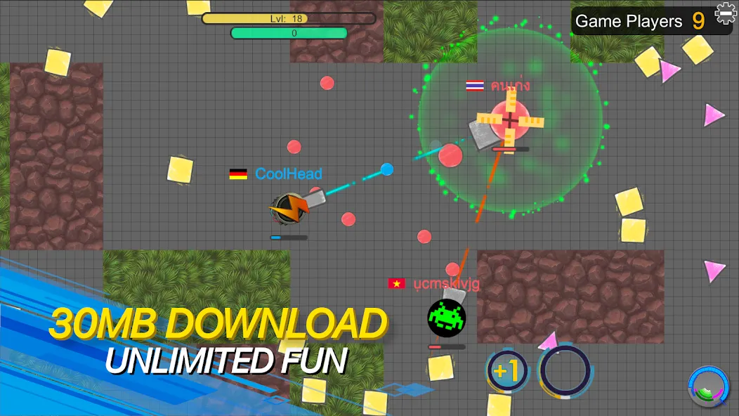 tank io games - piupiu.io MOD APK: Много денег и усиленный танк — скриншот 4