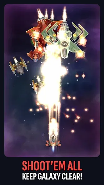 Galaxy Keeper: Space Shooter MOD APK: Много денег и всё открыто — скриншот 2 Galaxy Keeper: Space Shooter MOD APK: Много денег и всё открыто — скриншот 2