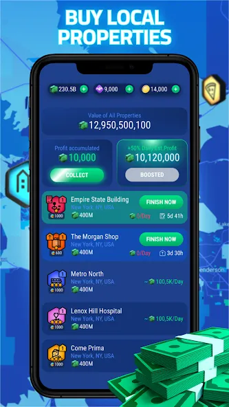 Landlord Go - Real Estate Game MOD APK скачать на Андроид — Безлимитные деньги и недвижимость — скриншот 4 Landlord Go - Real Estate Game MOD APK скачать на Андроид — Безлимитные деньги и недвижимость — скриншот 4
