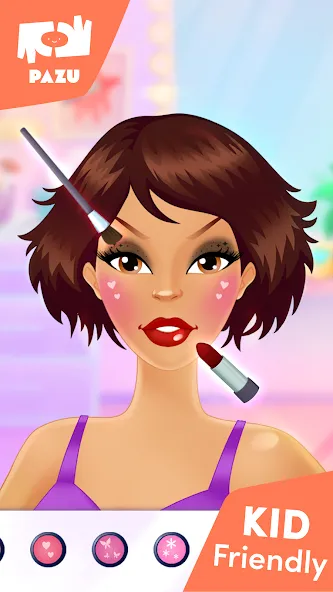 Makeup Girls - Games for kids на телефон — скачать мод: Все предметы макияжа разблокированы — скриншот 3 Makeup Girls - Games for kids на телефон — скачать мод: Все предметы макияжа разблокированы — скриншот 3
