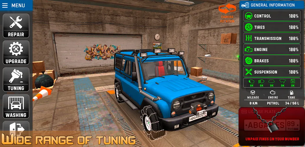 Скачать Russian Car Driver Uaz Hunter Mod APK — Безлимитные деньги и топливо — скриншот 4 Скачать Russian Car Driver Uaz Hunter Mod APK — Безлимитные деньги и топливо — скриншот 4