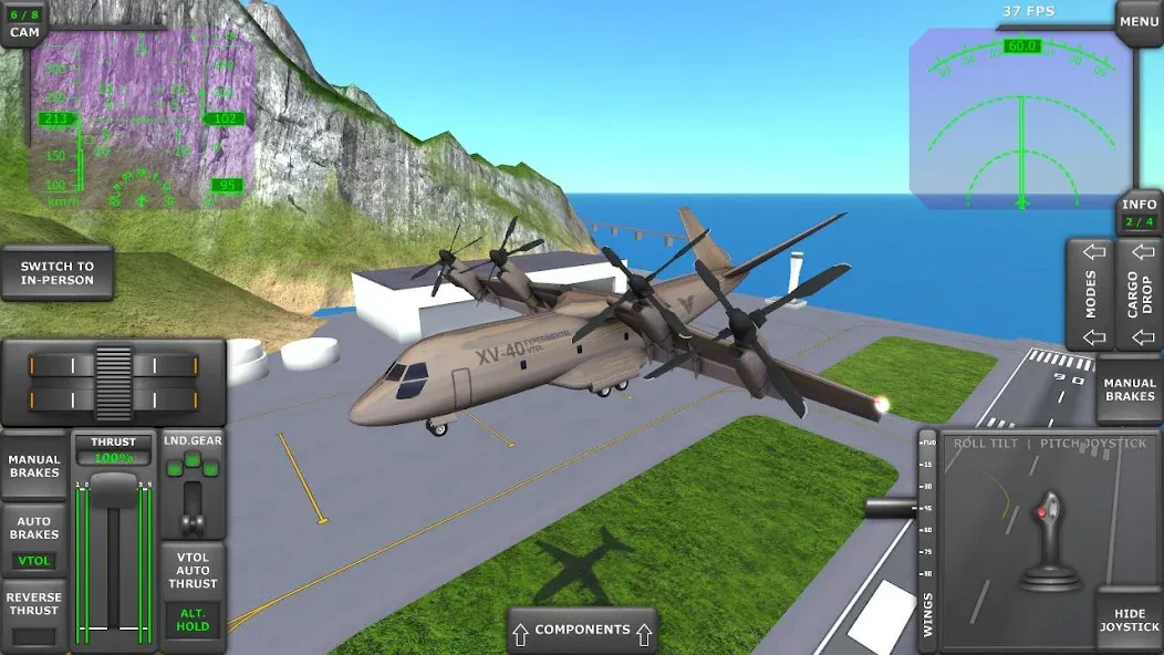 Скачать Turboprop Flight Simulator мод — Безлимитные деньги и все самолёты — скриншот 4