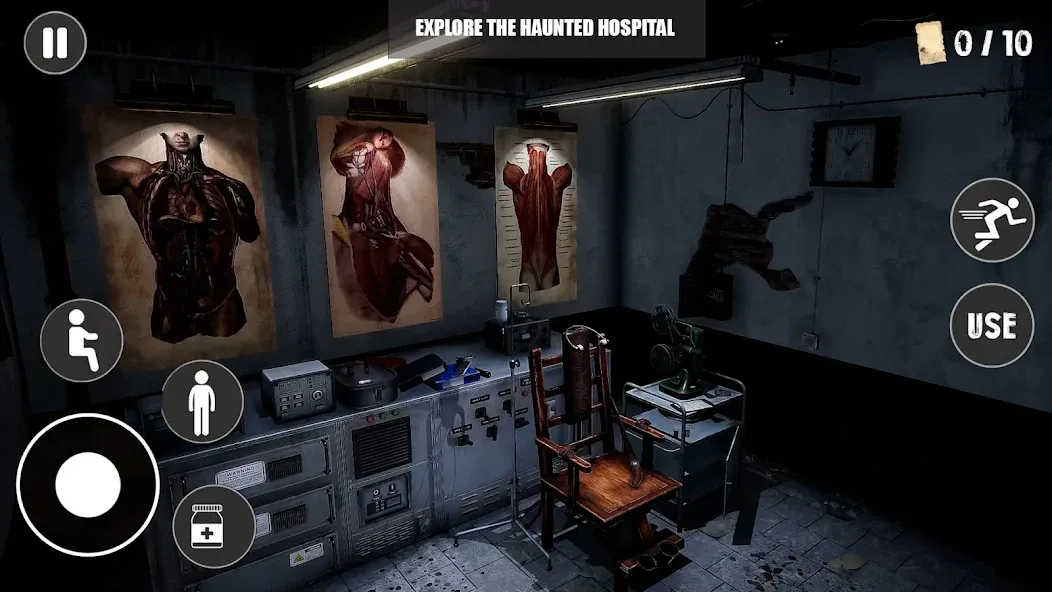 Scary Haunted Hospital Morgue на телефон — скачать мод: Страшный морг и открытые уровни — скриншот 3