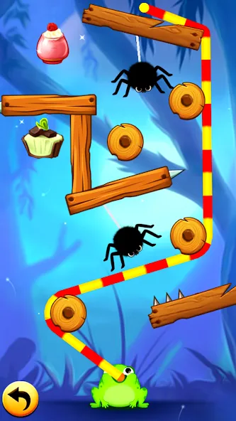 Frog Thife: Candy Thief Puzzle MOD APK скачать на Андроид — Безлимитные деньги и все уровни открыты — скриншот 5 Frog Thife: Candy Thief Puzzle MOD APK скачать на Андроид — Безлимитные деньги и все уровни открыты — скриншот 5