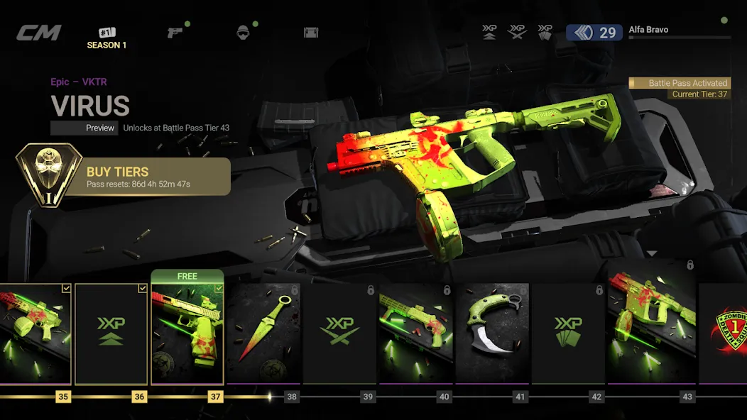 Скачать Combat Master Mobile FPS на Андроид с модом — Бесконечные патроны и улучшенное оружие — скриншот 2