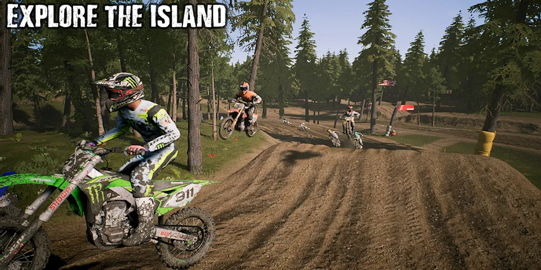 KTM MX Dirt Bikes Unleashed 3D мод на Андроид: Безлимитные деньги и все мотоциклы — скриншот 1 KTM MX Dirt Bikes Unleashed 3D мод на Андроид: Безлимитные деньги и все мотоциклы — скриншот 1