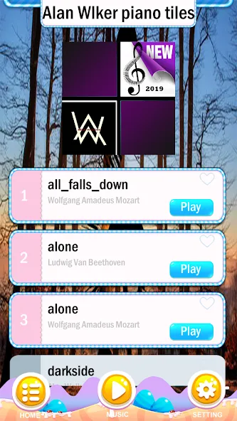 Shivers - Sheeran Piano Tiles — взломанная версия, Без рекламы и все песни открыты — скриншот 2