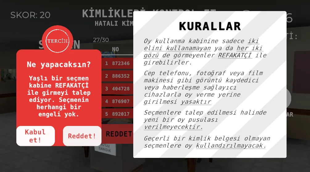 Скачать Seçim 2023 Müşahit oyunu последней версии — Неограниченные голоса и все уровни — скриншот 5 Скачать Seçim 2023 Müşahit oyunu последней версии — Неограниченные голоса и все уровни — скриншот 5