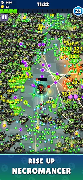 Rise of Necromancer MOD APK скачать на Андроид — Безлимитная мана и мощная магия — скриншот 1