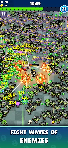 Rise of Necromancer MOD APK скачать на Андроид — Безлимитная мана и мощная магия — скриншот 3