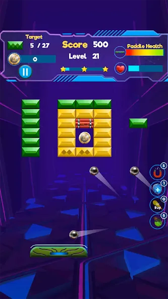 Brick Breaker- Bricks 3d Game — взломанная версия, Безлимитные жизни и усиленные бонусы — скриншот 2 Brick Breaker- Bricks 3d Game — взломанная версия, Безлимитные жизни и усиленные бонусы — скриншот 2