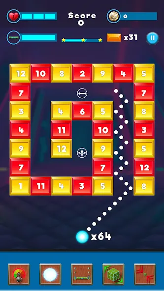 Brick Breaker- Bricks 3d Game — взломанная версия, Безлимитные жизни и усиленные бонусы — скриншот 3 Brick Breaker- Bricks 3d Game — взломанная версия, Безлимитные жизни и усиленные бонусы — скриншот 3