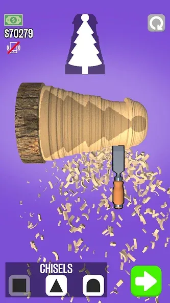 Woodturning мод на Андроид: Безлимитные деньги и все инструменты — скриншот 1 Woodturning мод на Андроид: Безлимитные деньги и все инструменты — скриншот 1