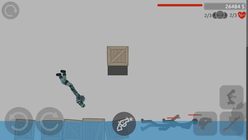 Скачать Stick Battle: Ragdoll Fight Mod APK — Безлимитные монеты и разблокированы персонажи — скриншот 1