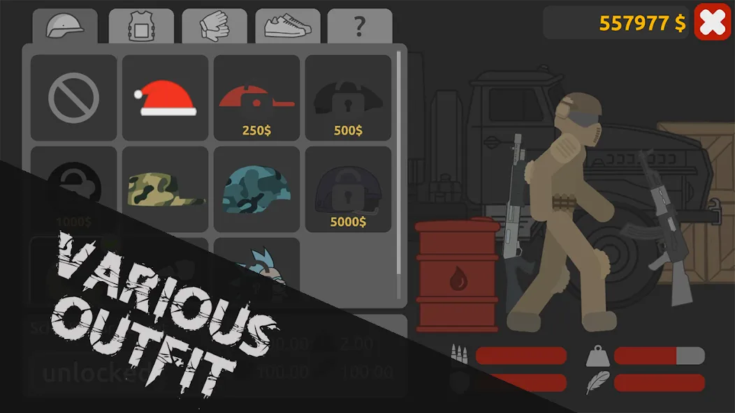 Скачать Stick Battle: Ragdoll Fight Mod APK — Безлимитные монеты и разблокированы персонажи — скриншот 4
