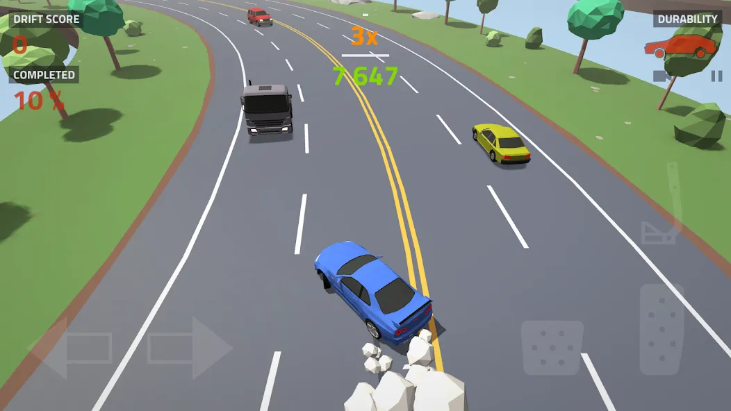 Polygon Drift: Traffic Racing — последняя версия с модом (Без рекламы и открыты машины) — скриншот 5 Polygon Drift: Traffic Racing — последняя версия с модом (Без рекламы и открыты машины) — скриншот 5