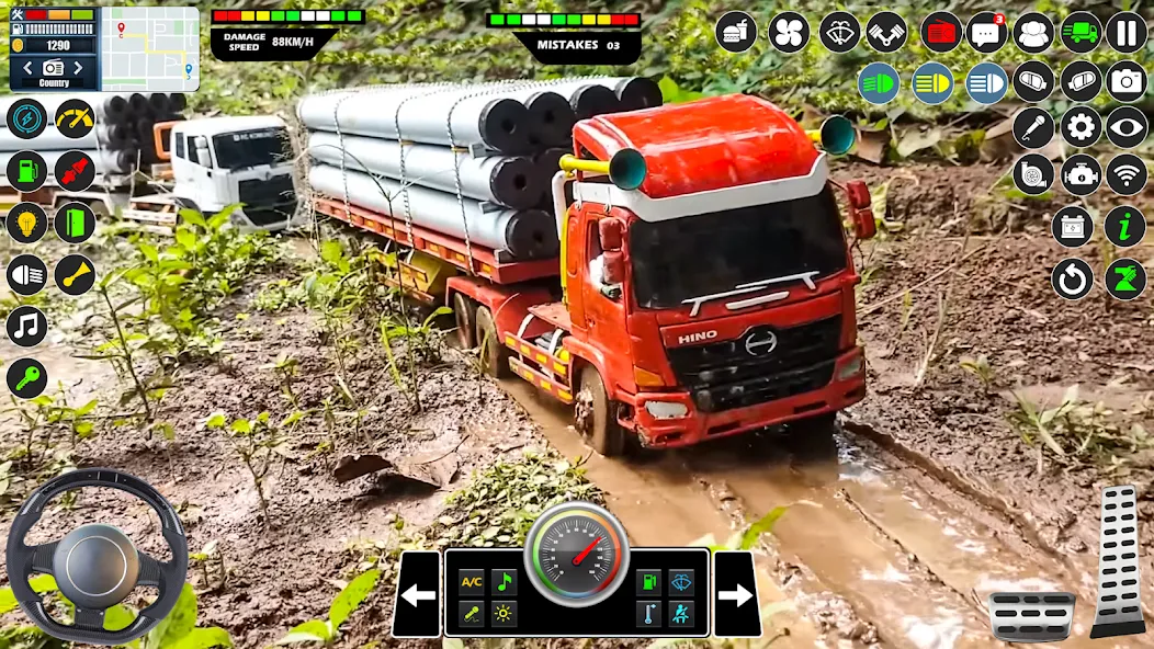Скачать Mud Truck Runner Simulator 3D бесплатно — Безлимитные деньги и топливо — скриншот 2
