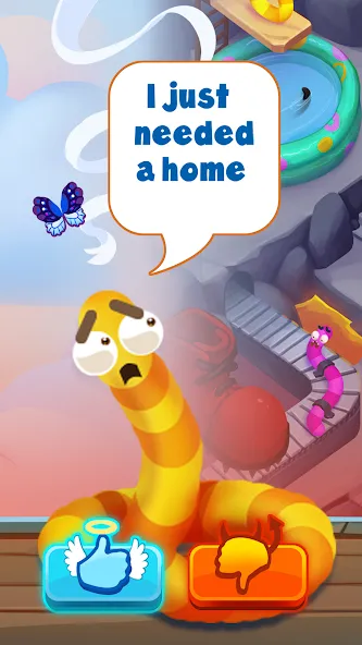 Worm out: Brain teaser games взломанный APK — Без рекламы и все уровни открыты — скриншот 2 Worm out: Brain teaser games взломанный APK — Без рекламы и все уровни открыты — скриншот 2