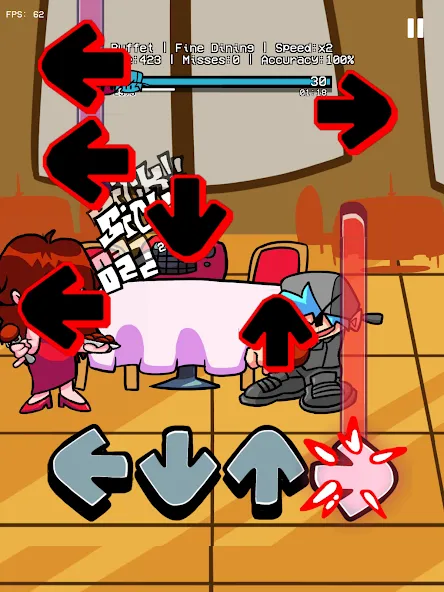 GF Buffet Night Burstin Mod взлом APK — Безлимитные деньги и ресурсы — скриншот 4