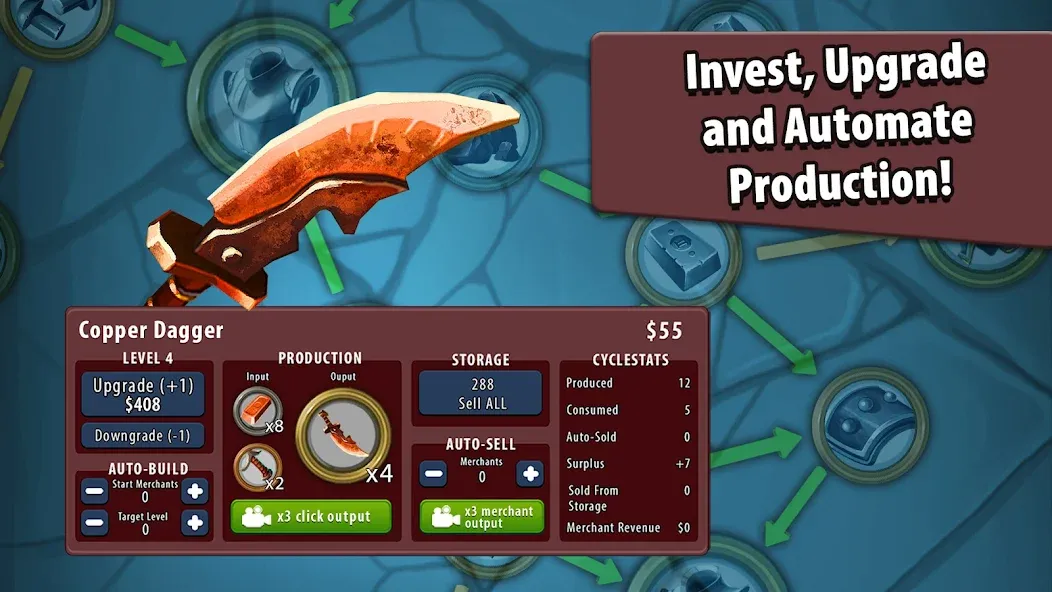 Скачать взлом Crafting Idle Clicker — Много ресурсов и быстрый крафт — скриншот 3 Скачать взлом Crafting Idle Clicker — Много ресурсов и быстрый крафт — скриншот 3
