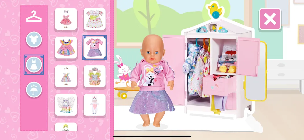 BABY born® Doll & Playtime Fun взломанный APK — Безлимитные монеты и все наряды — скриншот 4 BABY born® Doll & Playtime Fun взломанный APK — Безлимитные монеты и все наряды — скриншот 4