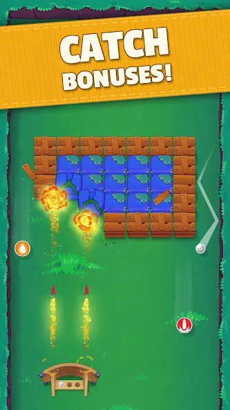 Bouncefield: Brick Breaker — последняя версия с модом (Безлимитные жизни и усиленные бонусы) — скриншот 3