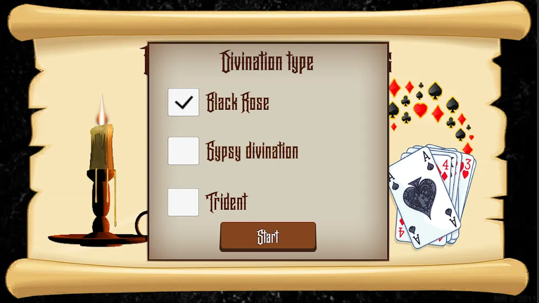 Divination on Playing Cards MOD APK: Точные предсказания и открыты все расклады — скриншот 2 Divination on Playing Cards MOD APK: Точные предсказания и открыты все расклады — скриншот 2