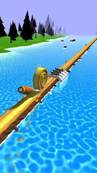 Мод Spiral Roll — Безлимитные деньги и алмазы, скачать APK — скриншот 1