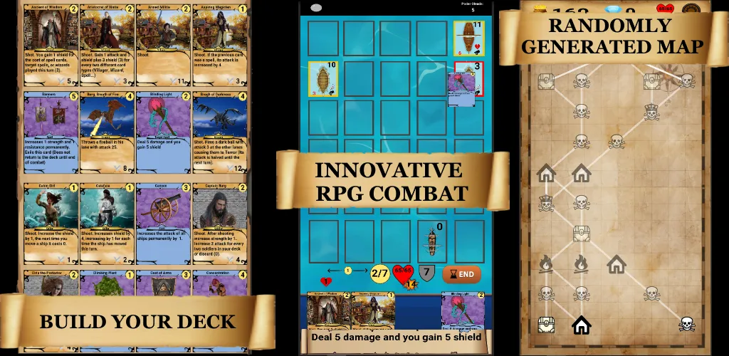 Скачать RogueShip - RPG Roguelike Card мод — Безлимитные деньги и открыты карты — скриншот 2