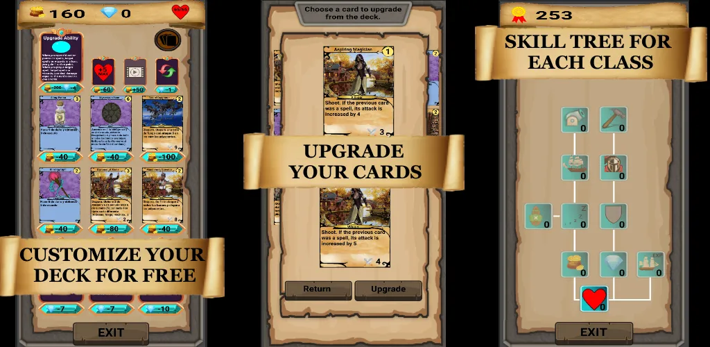 Скачать RogueShip - RPG Roguelike Card мод — Безлимитные деньги и открыты карты — скриншот 3