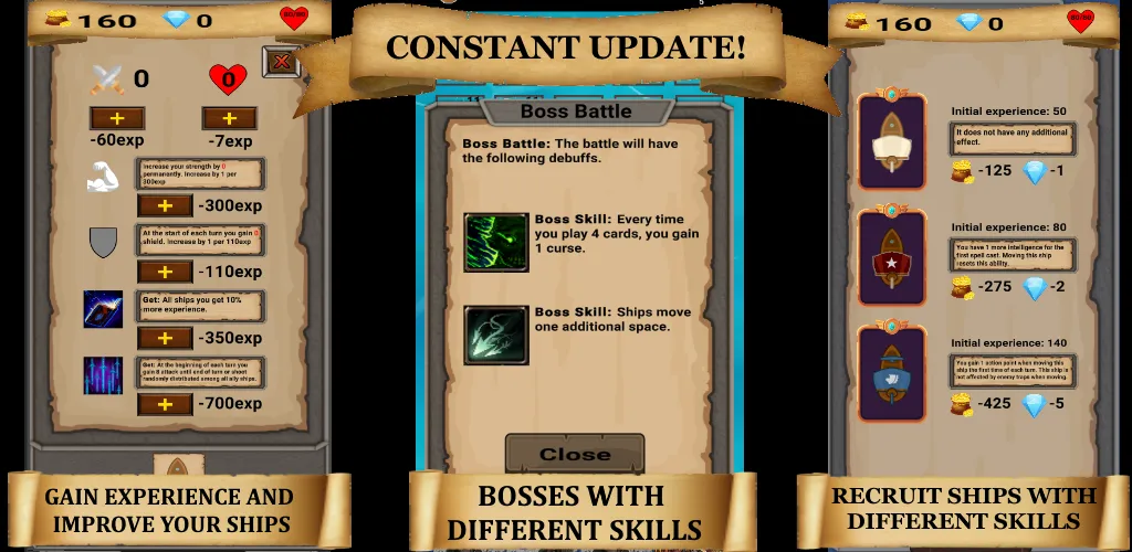 Скачать RogueShip - RPG Roguelike Card мод — Безлимитные деньги и открыты карты — скриншот 5