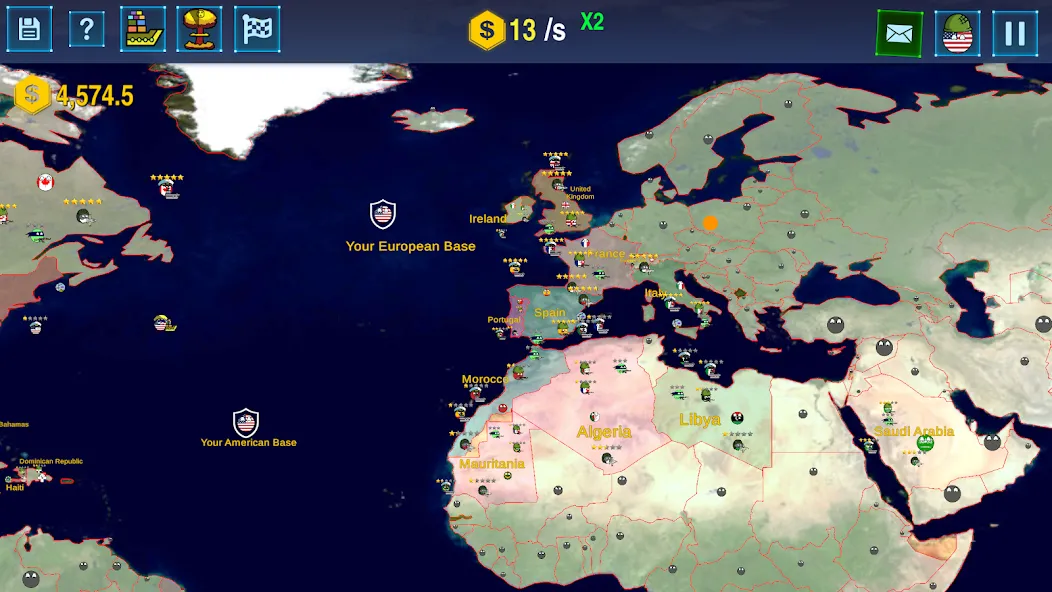 Countryballs: World War Simula — Безлимитные ресурсы и все страны открыты, скачать мод APK — скриншот 3