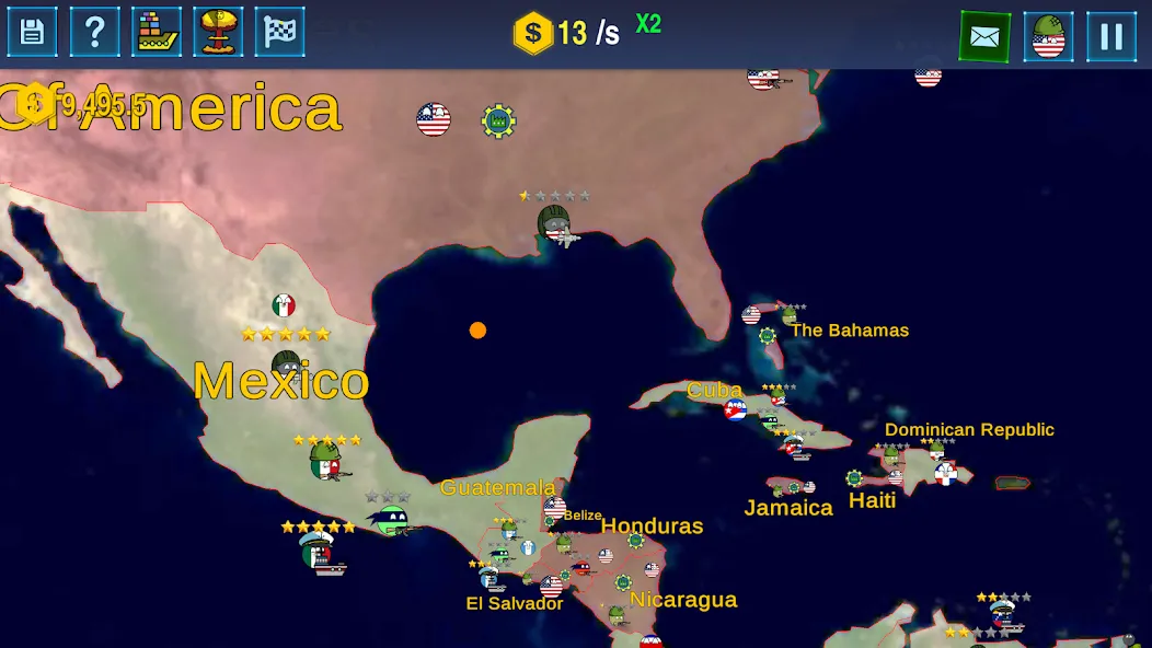 Countryballs: World War Simula — Безлимитные ресурсы и все страны открыты, скачать мод APK — скриншот 5