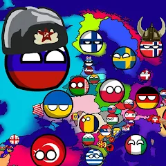 Countryballs: World War Simula — Безлимитные ресурсы и все страны открыты, скачать мод APK