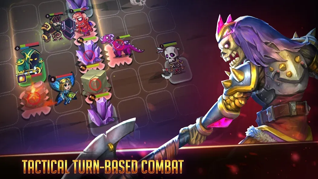Forest Knight - Tactical RPG MOD APK: Безлимитные ресурсы и усиленные герои — скриншот 1 Forest Knight - Tactical RPG MOD APK: Безлимитные ресурсы и усиленные герои — скриншот 1