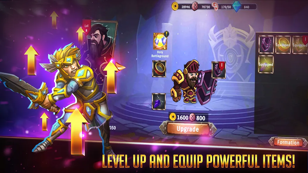 Forest Knight - Tactical RPG MOD APK: Безлимитные ресурсы и усиленные герои — скриншот 3 Forest Knight - Tactical RPG MOD APK: Безлимитные ресурсы и усиленные герои — скриншот 3
