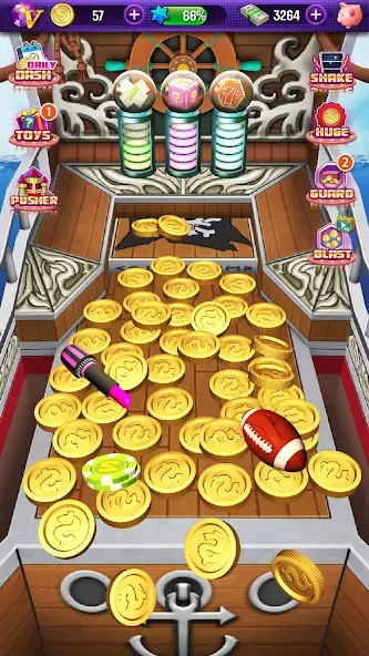 Coin Pusher на телефон — скачать мод: Много монет и бонусов — скриншот 2