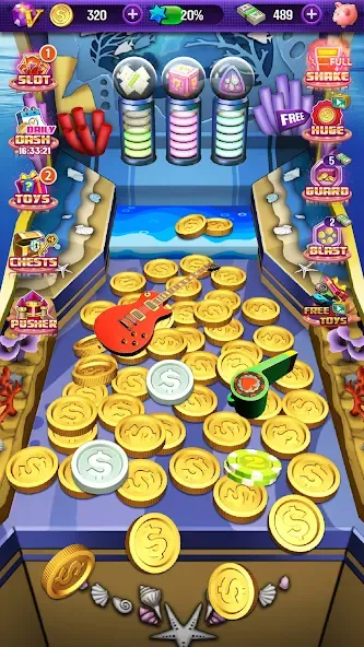 Coin Pusher на телефон — скачать мод: Много монет и бонусов — скриншот 3