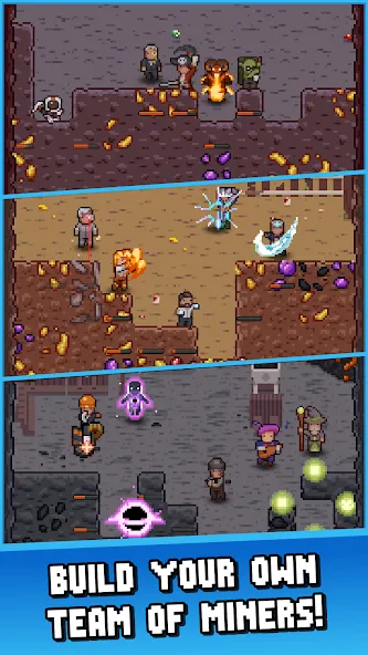 Idle Cave Miner MOD APK скачать на Андроид — Безлимитные ресурсы и быстрая добыча — скриншот 1