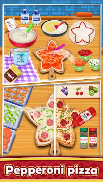 Pizza Maker - Cooking Games бесплатно на Андроид — мод: Безлимитные деньги и всё открыто — скриншот 2