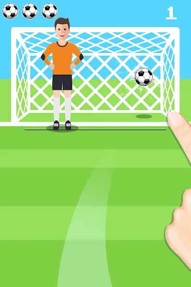 Penalty Shootout Game Offline — последняя версия с модом (Безлимитные монеты и разблокированы все уровни) — скриншот 3