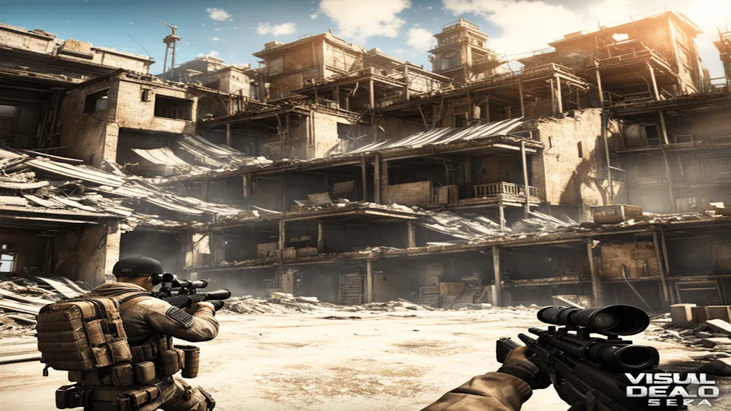 FPS Commando Shooting Games 3D на телефон — скачать мод: Безлимитные деньги и оружие — скриншот 3