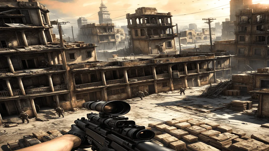 FPS Commando Shooting Games 3D на телефон — скачать мод: Безлимитные деньги и оружие — скриншот 4