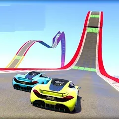 Скачать Mega Ramp Car Offline Games Mod APK — Безлимитные деньги и все машины