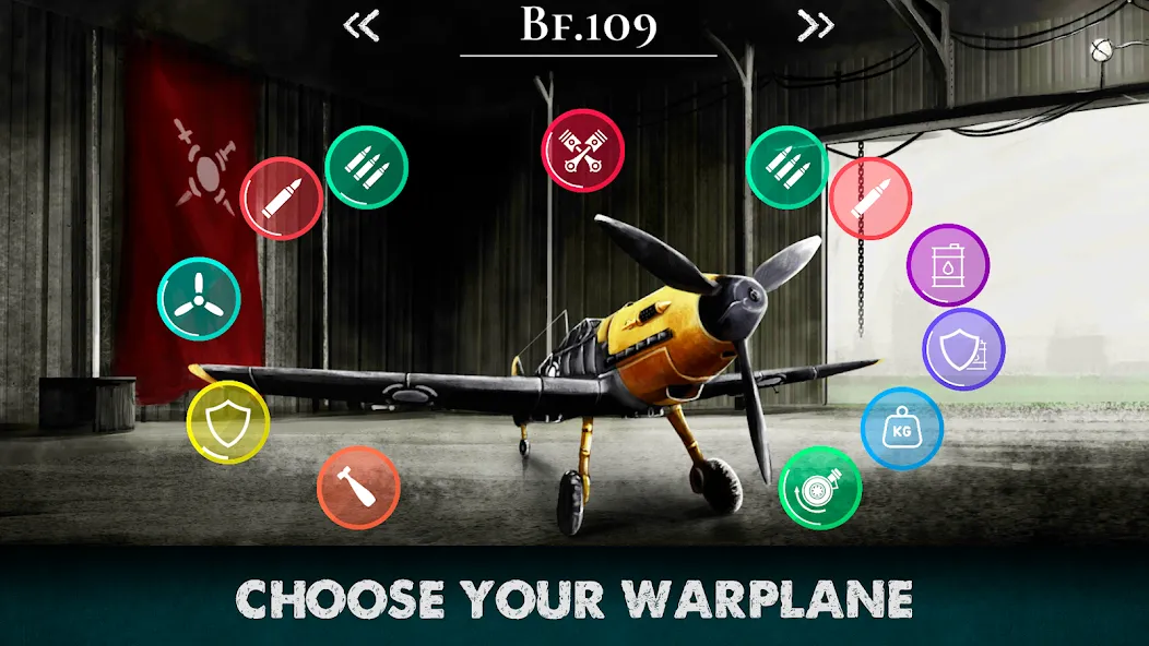 Скачать Warplanes Inc WW2 Plane & War на Андроид с модом — Безлимитные деньги и все самолеты — скриншот 2